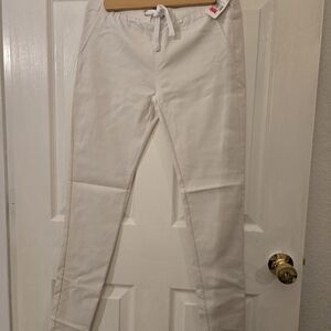 White Drawstring Pants